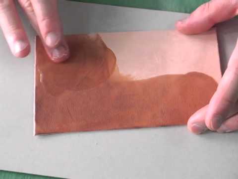 how to dye vegetable tanned leather