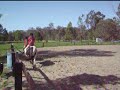 me and my sister trotting at same time in a drill