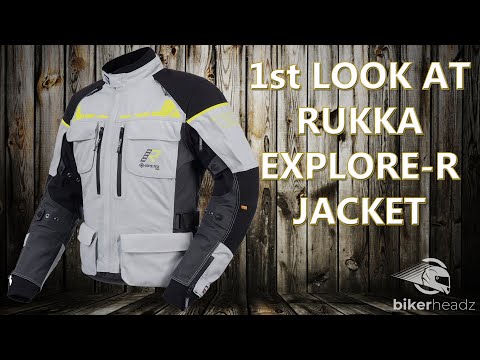 Rukka Explore-R Jacket Grey Yellow Mens Motorcycle Jackets - SKU 87EXPLRJG46