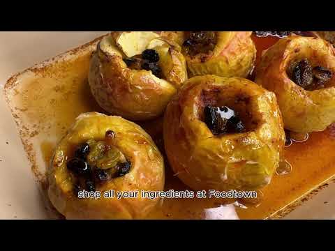 Healthy Cinnamon Raisin Baked Apples