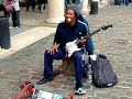 RICHARD BLUES GOOD  GUITARIST IN COVENT GARDEN LONDON BUSKING