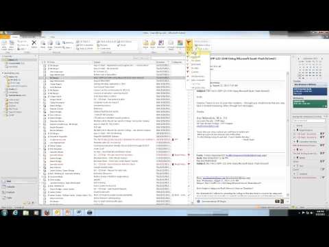 how to organize outlook email