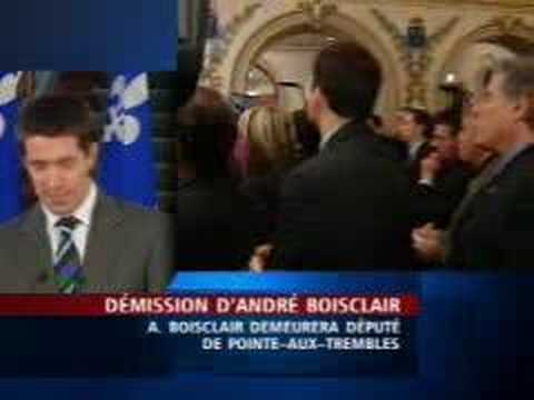 Démission d'André Boisclair