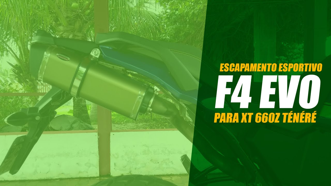 Capa do vídeo  Escapamento Double F4 Evolution Yamaha Ténéré 660 2011 a 2019