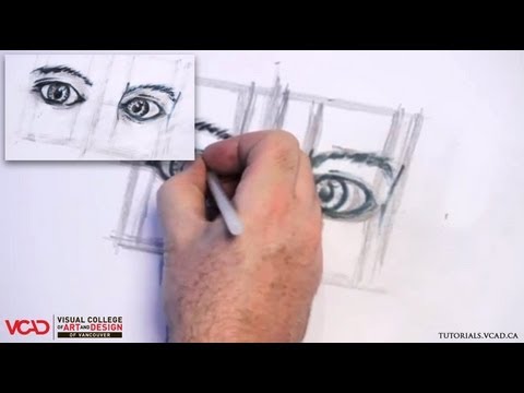 how to draw two eyes