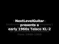 vintage Teisco kl2 guitar compare &amp; fender deluxe reverb amp