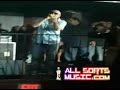 Rapper pitbull pit bull gets hit in the head with a bottle