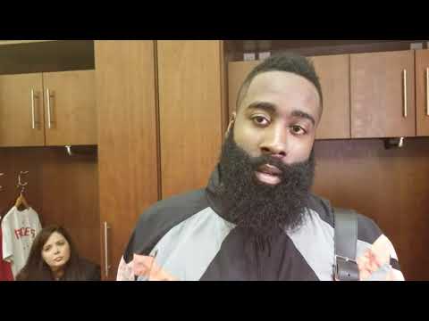 James Harden after a 43-point triple-double in just three quarters