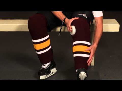 how to attach hockey socks