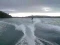 the Renegade wakeboarding on the river plym