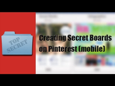 how to make a secret board on pinterest