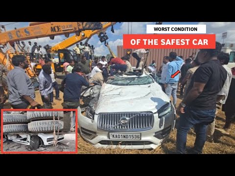 this is serious  volvo xc90 under container truck in bengaluru nitingadkariofficial