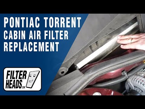 Cabin air filter replacement- Pontiac Torrent