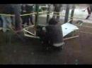 Danny Draiman hits Draven with the MurderScene through door
