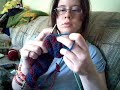 Me knitting a row of argyle!