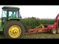 Corn silage harvest 2009, John Deere 4440 with a New Holland 900 chopper