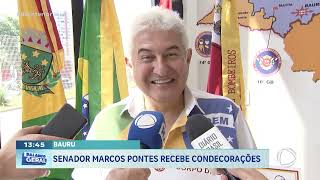 Bauru: Senador Marcos Pontes recebe condecorações