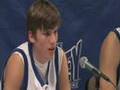 2008-02-01 | Korver Brothers Chat About Game ~> a match up of brothers. Hear what Klayton and Kaleb Korver thought about playing each other with big brother watching....Creighton Basketball Omaha World Herald (02:39)