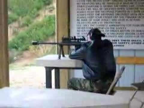 Trent Lawrence fires Barrett M95 50 BMG