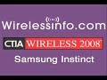 Samsung Instinct Interface