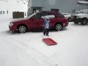 Stefano getting ready to slide