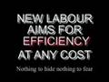 New Labour, Blair and Brown - 'two cheeks of the same arse'.