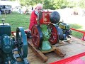 Starting a \"New Way\" hit and miss antique gas engine Starting a \"New Way\" hit and miss antique gas engine