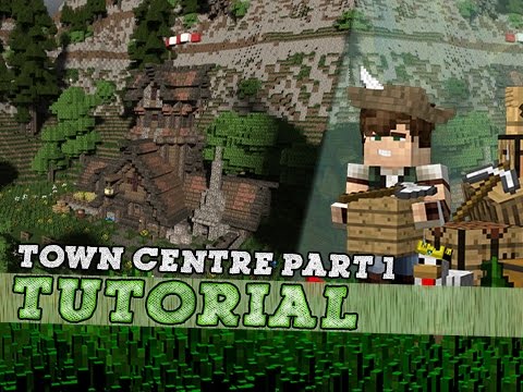 Minecraft Tutorial How To Build A Medieval Town Centre