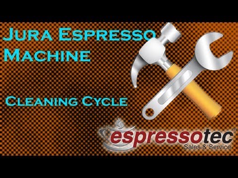 Jura Espresso Machine Cleaning Cycle Demonstration (J5) Jura Espresso Machine Cleaning Cycle Demonstration (J5)