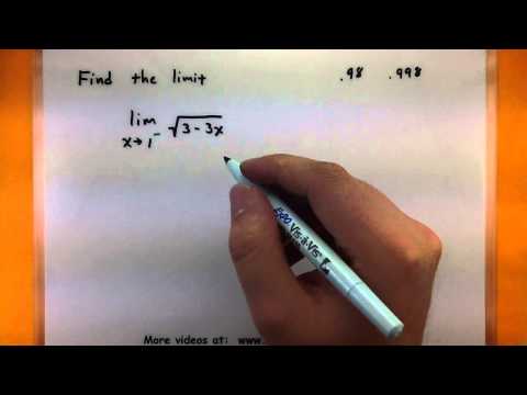 how to prove one sided limits