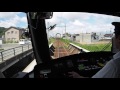 福井鉄道FUKURAM(F1002)車窓、ベル前→福井駅前 (木田四ツ辻脱線前走行光景) 福井鉄道
