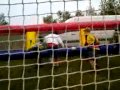 Human Foosball Soccer played on a Huge Inflatable Field by Castle Party Rentals