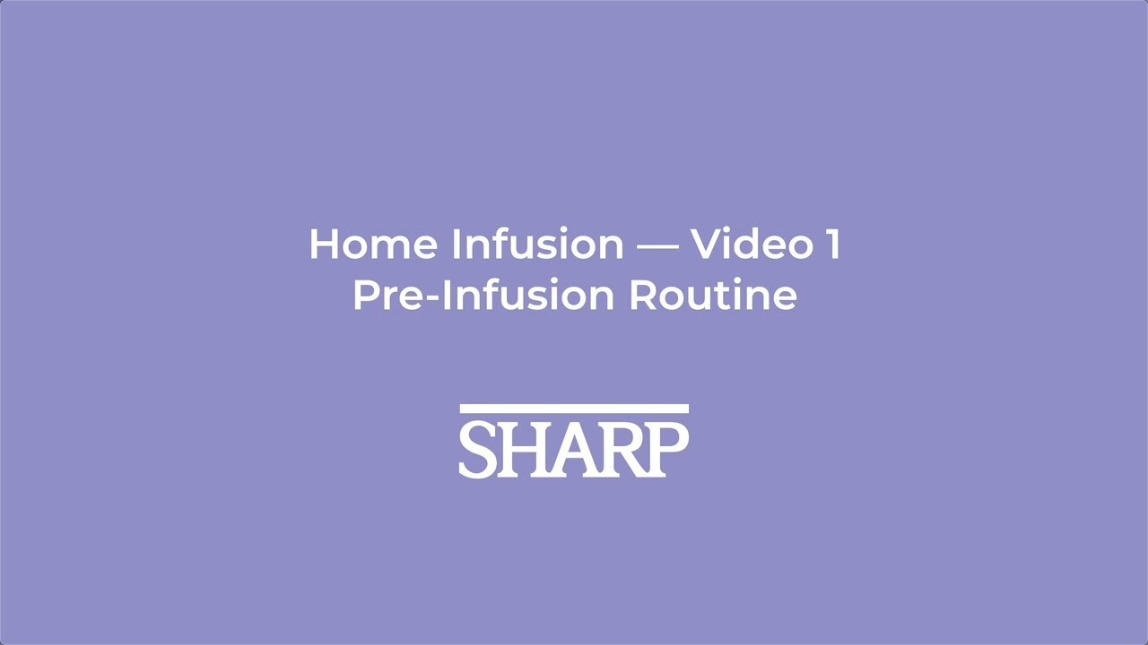 Pre-infusion routine