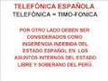 EL MONOPOLIO DE LA TELEFONICA ESPAÑOLA
