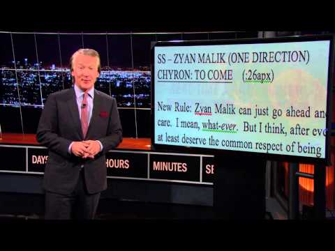 Real Time with Bill Maher: Explaining Jokes to Idiots – #RespectForZayn Edition (HBO)