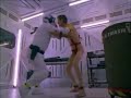dr hickox gets viciously attacked by a zombie then comes back to life and starts biting one of his former colleagues legs very funny.