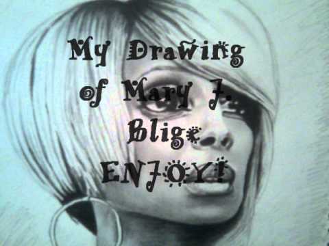 how to draw mary j blige
