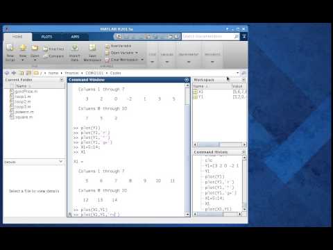 how to plot a vector in matlab
