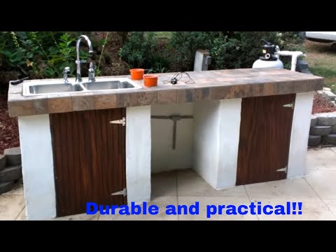 how to build outdoor kitchen
