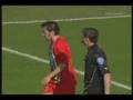 Del Piero imitating divers.