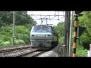 東海道線　三島竹倉踏切０２　ＥＦ６６コンテナ貨物＆３１３系