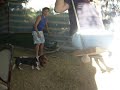 mi mam� golpea al perro