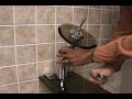 Bathroom glass waterfall faucet installation -- easy do it yourself project. You can do it!