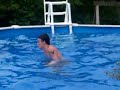 andrew dancing in the pool