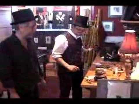 George Walker carves & prints a ...