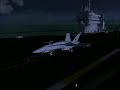 F-18, Aterrizaje en Portaviones