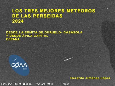 Los tres mejores meteoros de las Perseidas 2024 uploaded by Gerardo Jiménez López