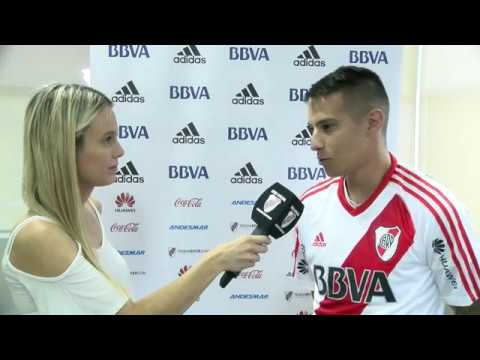 Carlos Auzqui, tras convertirse en nuevo jugador de River Plate