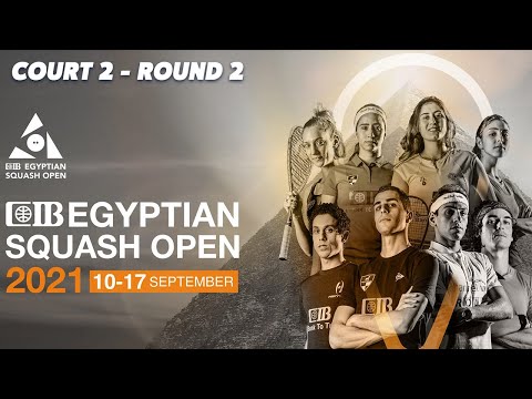 LIVE SQUASH: CIB Egyptian Open 2021 - Court 2 Livestream - Rd 2