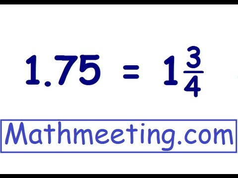 how to change decimal to fraction